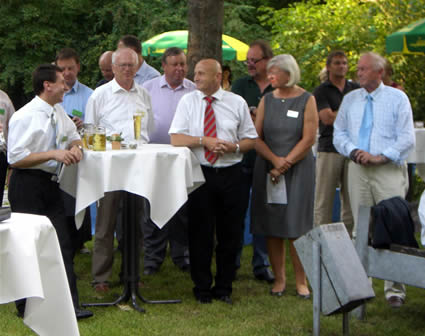 Frau Vaum mit Herrn Rampf  und Herrn Seidel